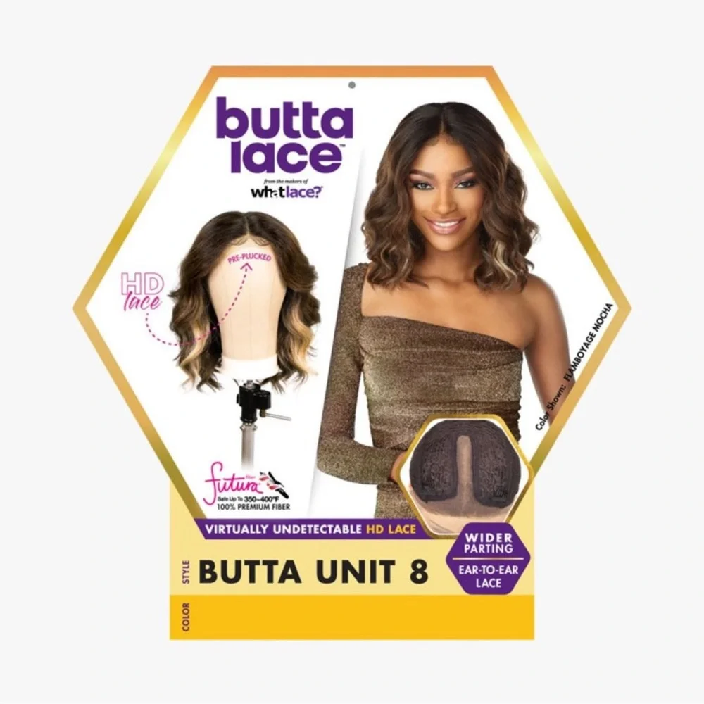 NIB Butta Unit 8 | Color 1B | Sensationnel Lace Front Synthetic Wig - Picture 1 of 7